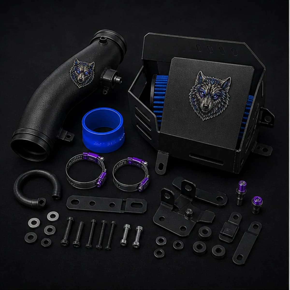 Engine bay 4x4 accessories | Wolfpack 4x4 Wolfpack cold air intake kit product render