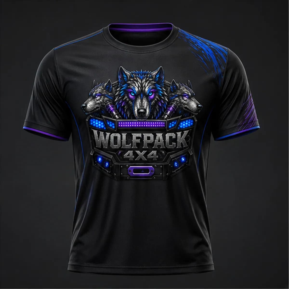Wolfpack clothing and apparel | Wolfpack 4x4 Founding Pack Technical Tee front product render