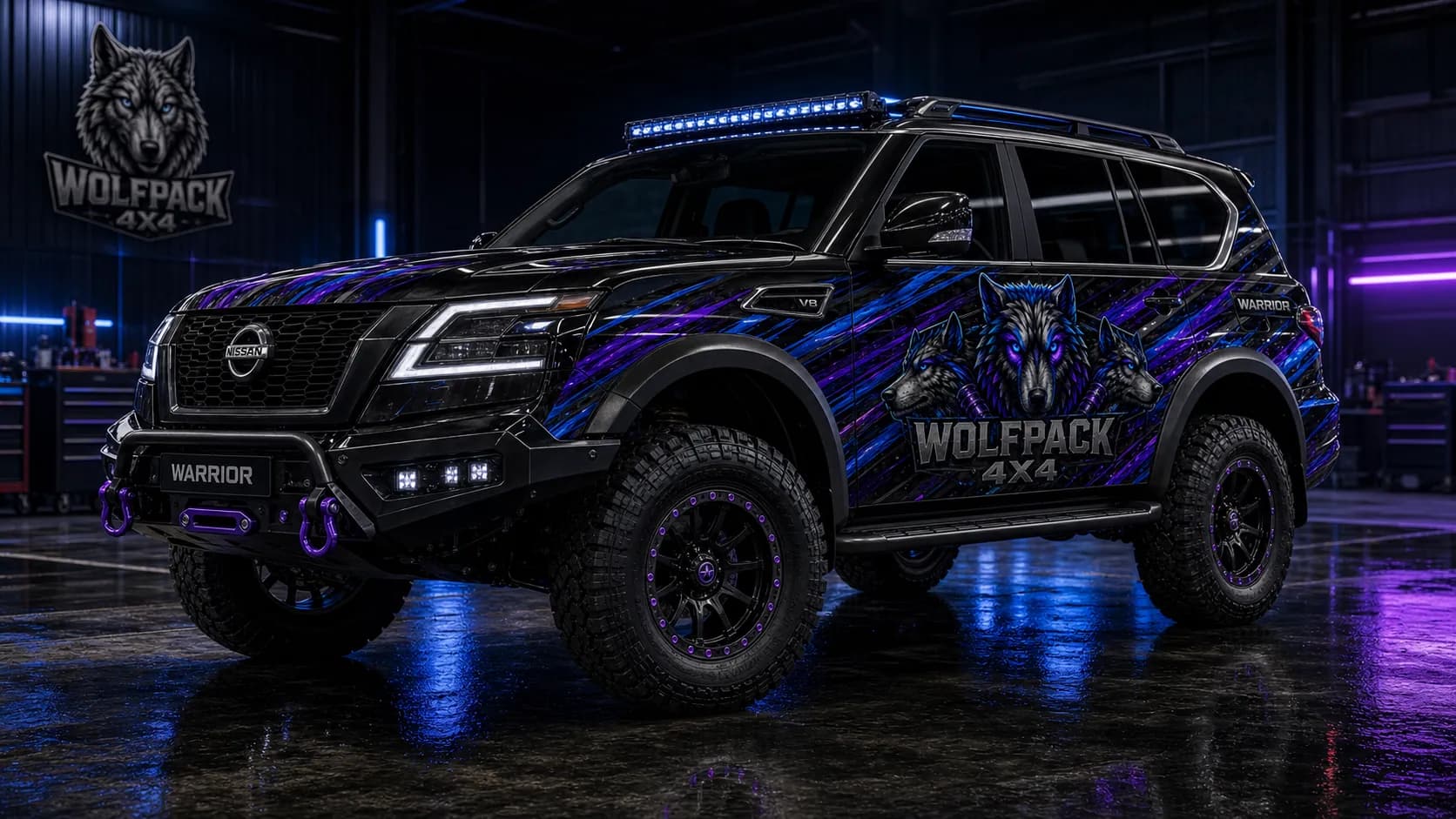 Nissan and Warrior identity under Wolfpack graphics