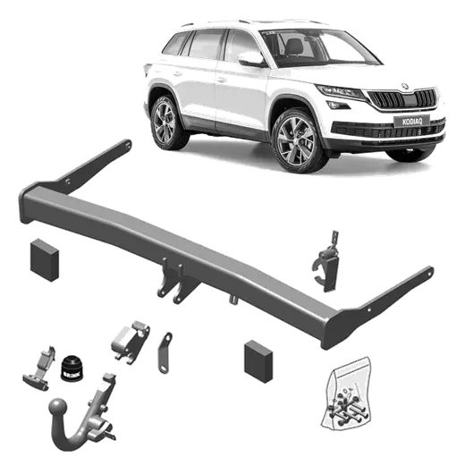 Brink Eurpoean Style Towbar & Universal Wiring for Skoda Kodiaq (10/20 product image