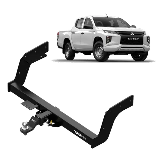 TAG Heavy Duty Towbar for Mitsubishi Triton MQ and MR with Rear Bumper product image