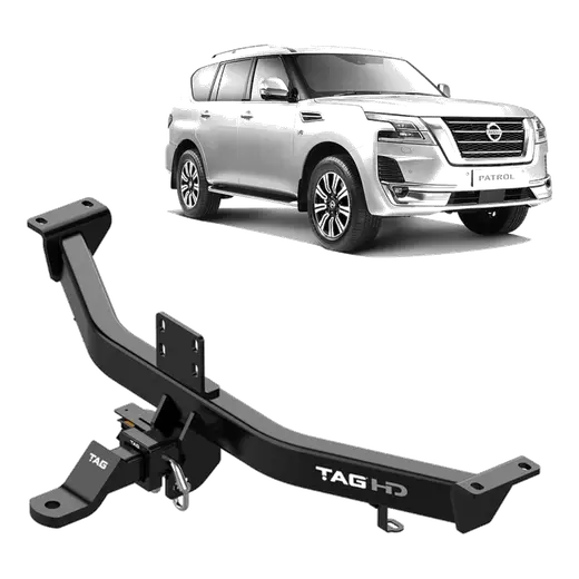 TAG Heavy Duty Towbar & Direct Fit Wiring For Nissan Y62 Patrol Series product image