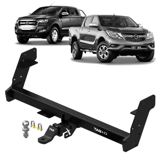 TAG Heavy Duty Towbar & Wiring Harness Kit for Ford Ranger Styleside T product image