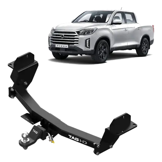 TAG Heavy Duty Towbar & Direct Fit Wiring for SsangYong Musso Ute Shor product image