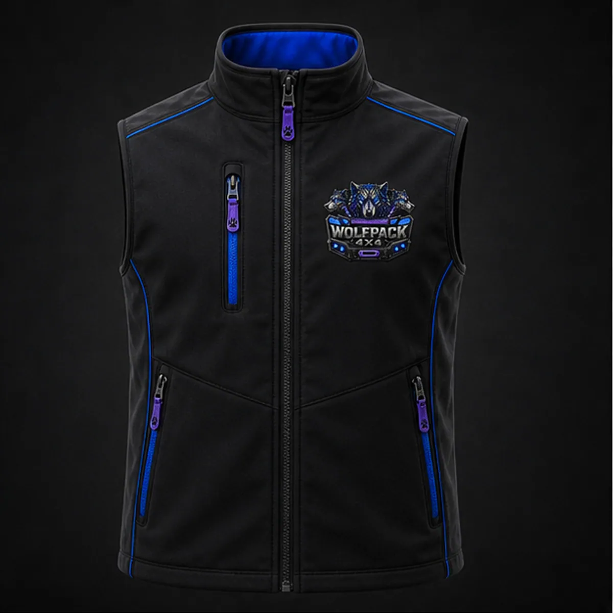 Frontier Softshell Vest front product concept