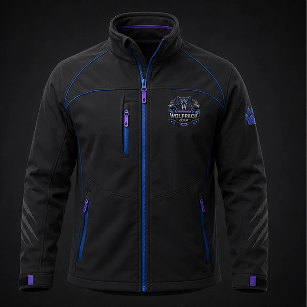 Softshell Trail Jacket front product concept